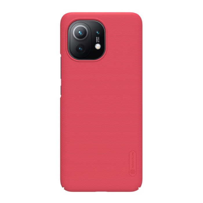 Carcasa Frosted Shield para Xiaomi Mi 11 - Carcasa a prueba de golpes Cas Red