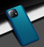 Nillkin Coque Xiaomi Mi 11 Frosted Shield - Housse antichoc Cas Bleu