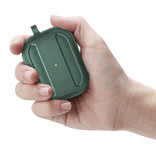 Pepmune Custodia antiurto per AirPods 1/2 con moschettone - Custodia per AirPod Cover Skin - Verde