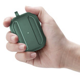 Pepmune Étui antichoc pour AirPods Pro avec mousqueton - Peau de couverture pour AirPod - Vert