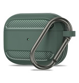 Pepmune Étui antichoc pour AirPods Pro avec mousqueton - Peau de couverture pour AirPod - Vert