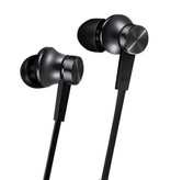 Xiaomi Mi Piston Oordopjes met Microfoon en Controls - 3.5mm AUX Oortjes Wired Earphones Oortelefoon Zwart