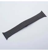 Stuff Certified® Metalen Bandje voor iWatch 38mm - Armband Polsband Roestvrij Staal Horlogeband Zwart