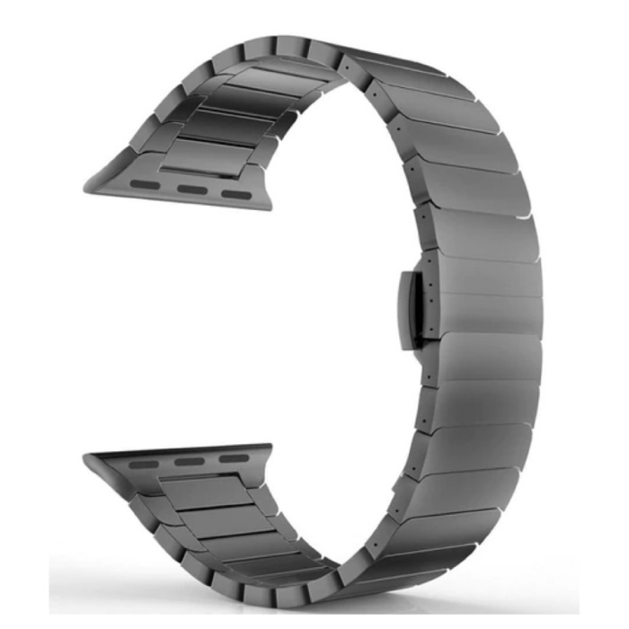 Bracelet en métal pour iWatch 40 mm - Bracelet Bracelet en acier inoxydable Bracelet noir