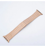 Stuff Certified® Cinturino in metallo per iWatch 44mm - Cinturino in acciaio inossidabile Cinturino per cinturino in oro rosa
