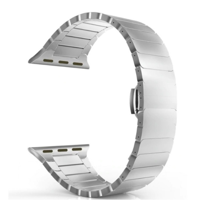 Cinturino in metallo per iWatch 42mm - Cinturino cinturino in acciaio inossidabile cinturino in argento