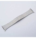 Stuff Certified® Cinturino in metallo per iWatch 44mm - Cinturino cinturino in acciaio inossidabile Cinturino in argento