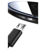 Essager Cargador inalámbrico universal Qi de 10 W - Base de carga inalámbrica de carga rápida 2A Blanco