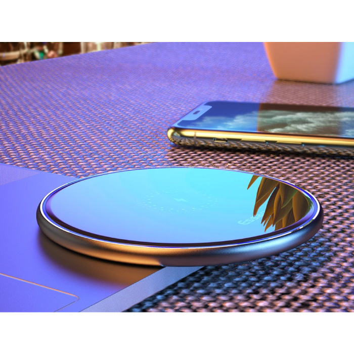 Essager Cargador inalámbrico universal Qi de 10 W - Base de carga inalámbrica de carga rápida 2A Blanco