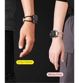 Baseus Sport Bandje voor iWatch 38mm / 40mm - Katoenen Armband Polsband Horlogeband Zwart