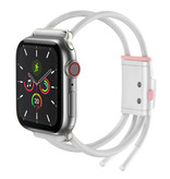 Baseus Cinturino sportivo per iWatch 42 mm / 44 mm - Cinturino cinturino in cotone bianco