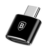 Baseus Convertisseur adaptateur Type C vers USB - USB Femelle / USB-C Mâle - Charge Rapide 2.4A et Transfert de Données