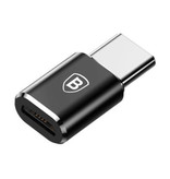 Baseus Type C to Micro-USB Adapter Converter - Micro-USB Female / USB-C Male - 2.4A Fast Charging and Data Transfer