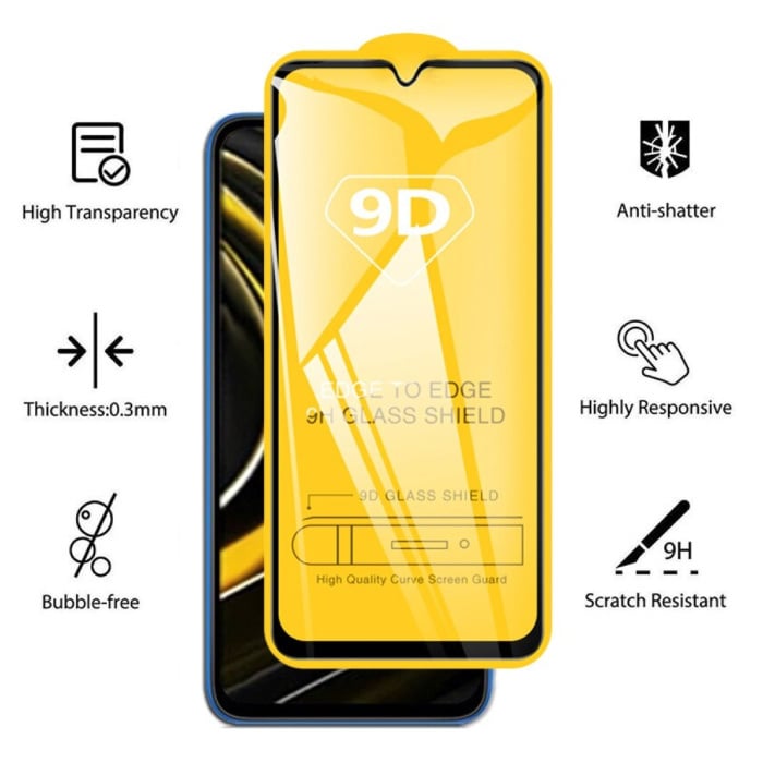 Protector Pantalla Vidrio Templado 6d 9d Xiaomi Redmi 9 Febo - FEBO
