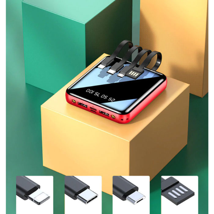 1 pieza Cargador portátil, banco de energía tipo C de 10000 mAh, banco de  energía blanco con enchufe de pared Pantalla LED Paquete de batería externa  compatible con iPhone, dispositivos inteligentes Samsung