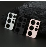 Stuff Certified® Cache objectif en métal pour appareil photo Samsung Galaxy S21 Ultra - Protection antichoc noir