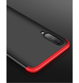 Stuff Certified® Samsung Galaxy A20 Hybrid Case - Full Body Shockproof Case Cover Black-Red