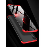 Stuff Certified® Samsung Galaxy M20 Hybrid Case - Full Body Shockproof Case Cover Black-Red