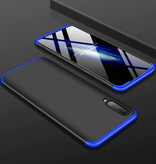 Stuff Certified® Samsung Galaxy M21 Hybrid Case - Full Body Shockproof Case Cover Black-Blue