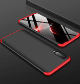 Stuff Certified® Funda Híbrida para Samsung Galaxy A40s - Funda de Cuerpo Entero a Prueba de Golpes Negro-Rojo