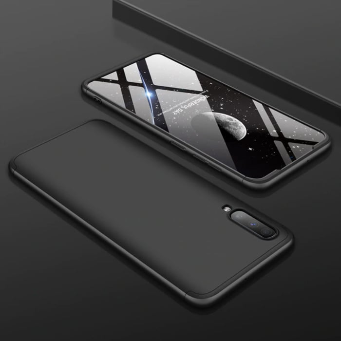 Samsung Galaxy A20s Hybrid Case - Full Body Shockproof Case Cover Black