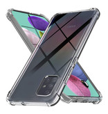 Stuff Certified® Przezroczysty Bumper Case Samsung Galaxy A91 - Przezroczysty Pokrowiec Silikon TPU Anti-Shock