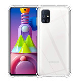 Stuff Certified® Samsung Galaxy M51 Transparente Stoßstangenhülle - Klare Hülle Silikon TPU Anti-Shock