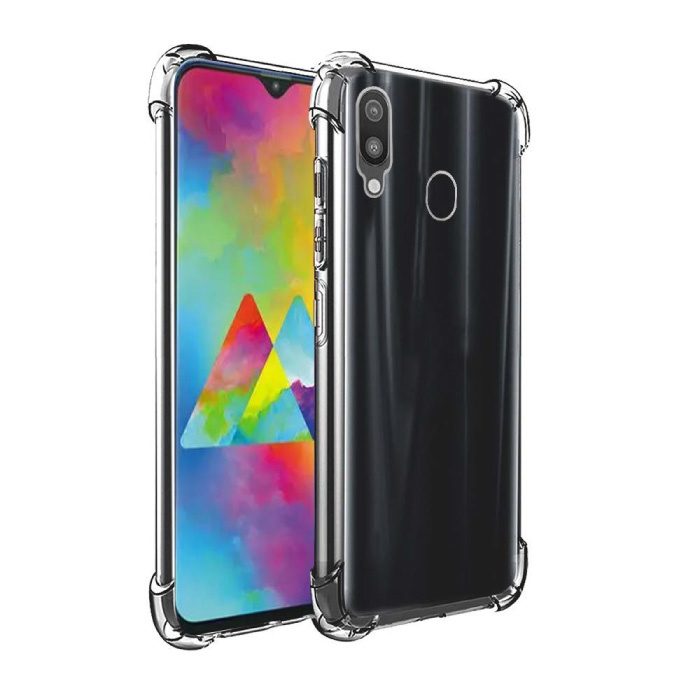 Custodia Bumper Trasparente per Samsung Galaxy M21 - Cover Trasparente in Silicone TPU Anti-Shock