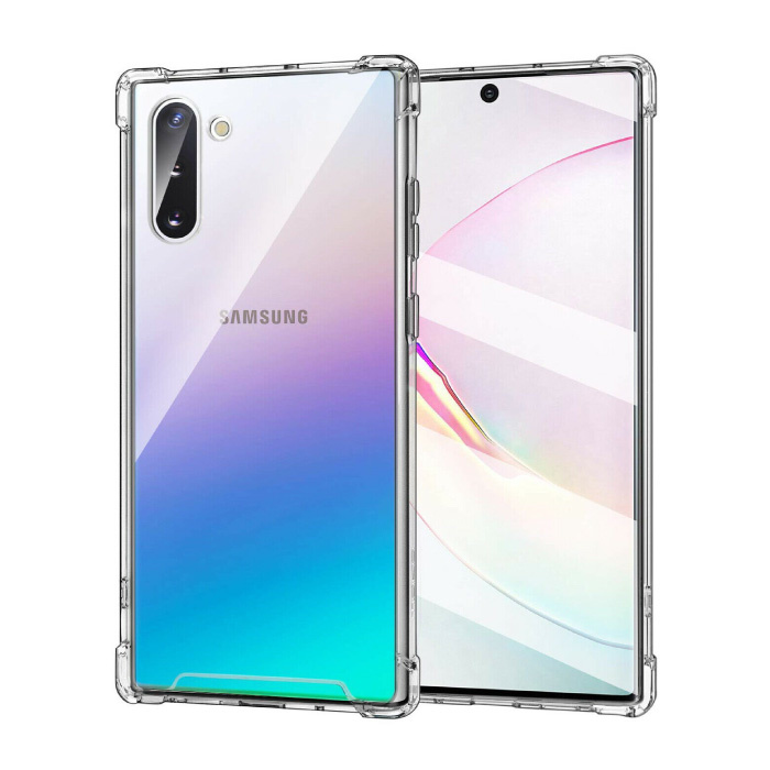 Przezroczysty Bumper Case Samsung Galaxy Note 10 - Przezroczysty Pokrowiec Silikon TPU Anti-Shock