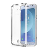 Stuff Certified® Funda Bumper Transparente para Samsung Galaxy J5 - Funda Transparente Silicona TPU Antigolpes