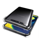 Stuff Certified® Samsung Galaxy A80 Transparente Stoßstangenhülle - Klare Hülle Silikon TPU Anti-Shock