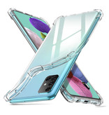 Stuff Certified® Custodia protettiva trasparente per Samsung Galaxy A51 - Cover trasparente in silicone TPU anti-shock