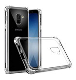Stuff Certified® Samsung Galaxy A8 Transparente Stoßstangenhülle - Klare Hülle Silikon TPU Anti-Shock