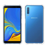 Stuff Certified® Przezroczysty Bumper Case Samsung Galaxy A7 2018 - Przezroczysty Pokrowiec Silikon TPU Anti-Shock