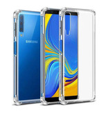 Stuff Certified® Custodia Bumper Trasparente per Samsung Galaxy A7 2018 - Cover Trasparente in Silicone TPU Anti-Shock