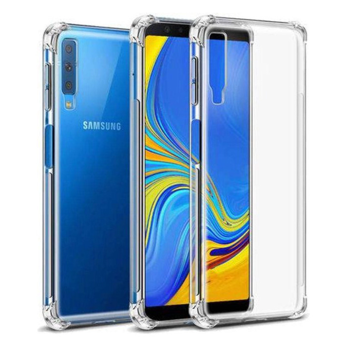 Galaxy A7 Transparant Bumper Hoesje - Clear Case Cover | Stuff Enough.be