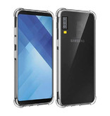 Stuff Certified® Samsung Galaxy A7 2018 Transparente Stoßstangenhülle - Klare Hülle Silikon TPU Anti-Shock