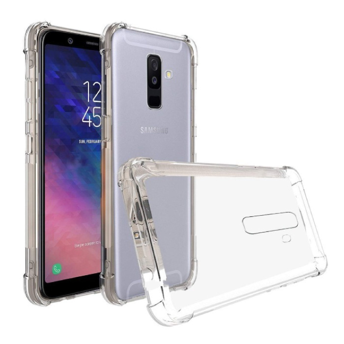 Samsung Galaxy A6 Transparant Bumper Hoesje Case Cover | Stuff Enough.be