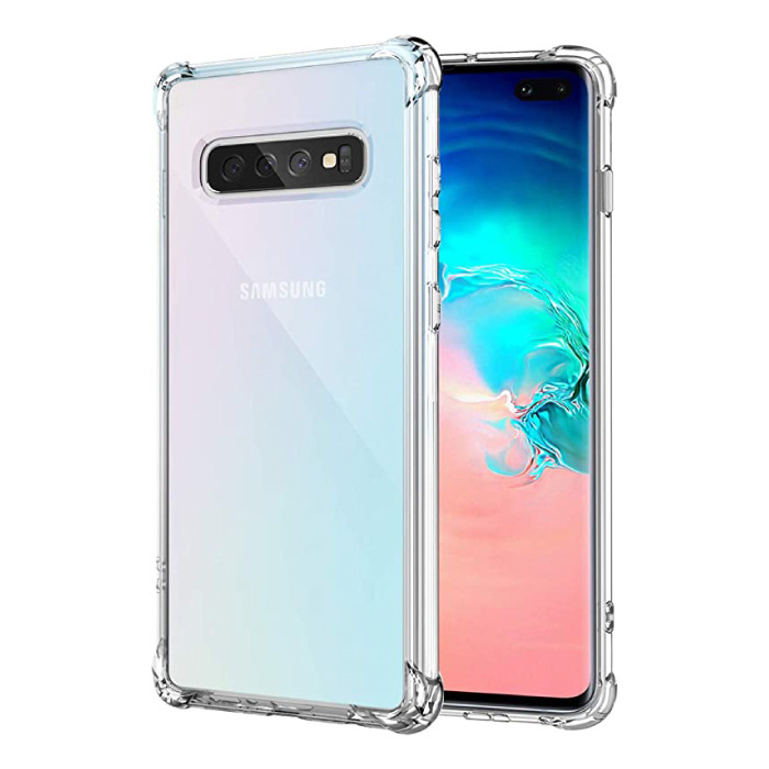 Samsung Galaxy S10 Plus Transparent Bumper Case - Clear Case Cover Silicone TPU Anti-Shock