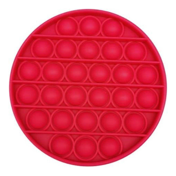Pop It - Fidget Anti Stress Toy Bubble Toy in silicone rosso
