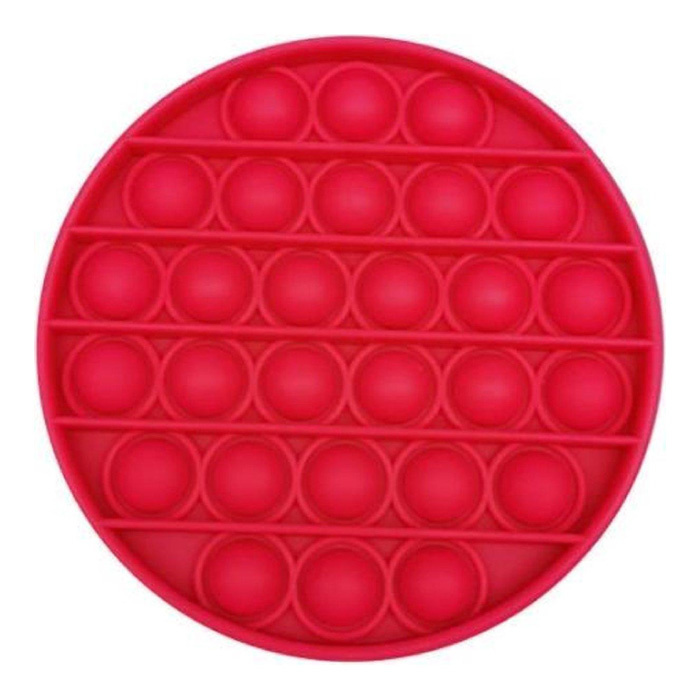 Stuff Certified® Pop It - Zappeln Anti Stress Spielzeug Bubble Toy Silikon Rot