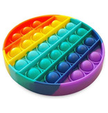 Stuff Certified® Pop It - Zappeln Anti Stress Spielzeug Bubble Toy Silikon Regenbogen