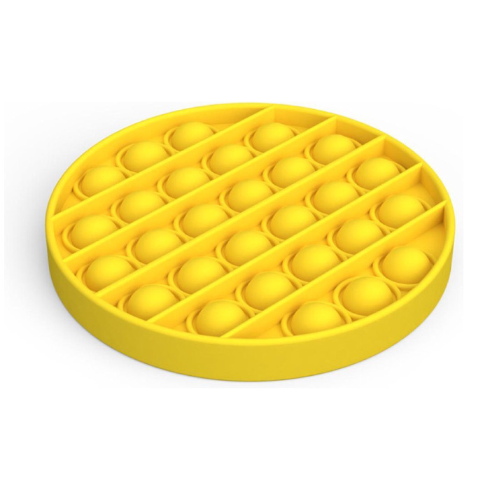 Stuff Certified® Pop It - Fidget Anti Stress Toy Bubble Toy in silicone giallo