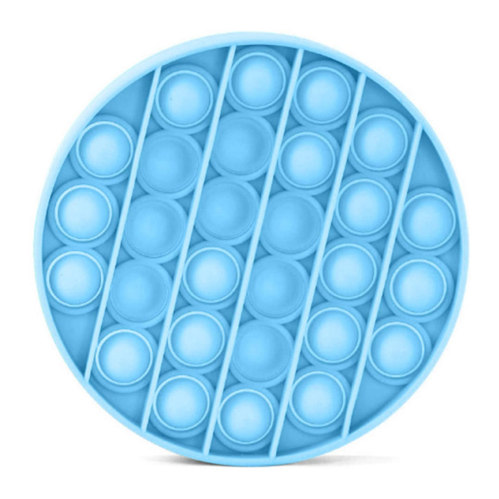 Pop It - Fidget Anti Stress Toy Bubble Toy in silicone blu