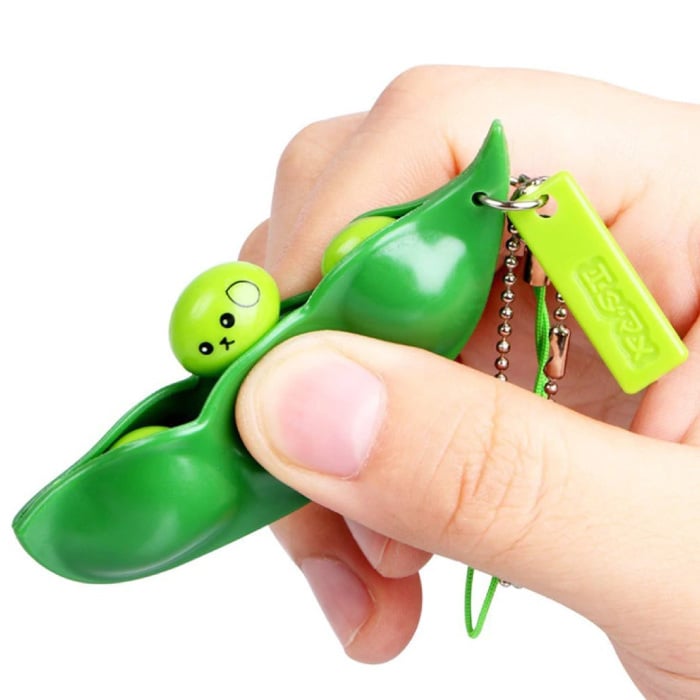 Pop It Peas - Beans Pea Bean Fidget Anti Stress Toy Bubble Toy PVC Vert