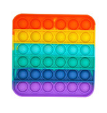 Stuff Certified® Pop It - Fidget Anti Stress Speelgoed Bubble Toy Siliconen Regenboog