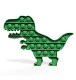 Stuff Certified® Pop It Dino - Fidget Giocattolo antistress Bubble Toy in silicone verde