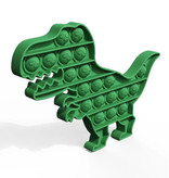 Stuff Certified® Pop It Dino - Fidget Giocattolo antistress Bubble Toy in silicone verde