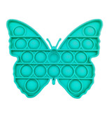 Stuff Certified® Pop It Butterfly - Fidget Anti Stress Toy Bubble Toy Silicone Blue