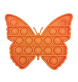 Stuff Certified® Pop It Butterfly - Fidget Anti Stress Toy Bubble Toy Silicona Naranja